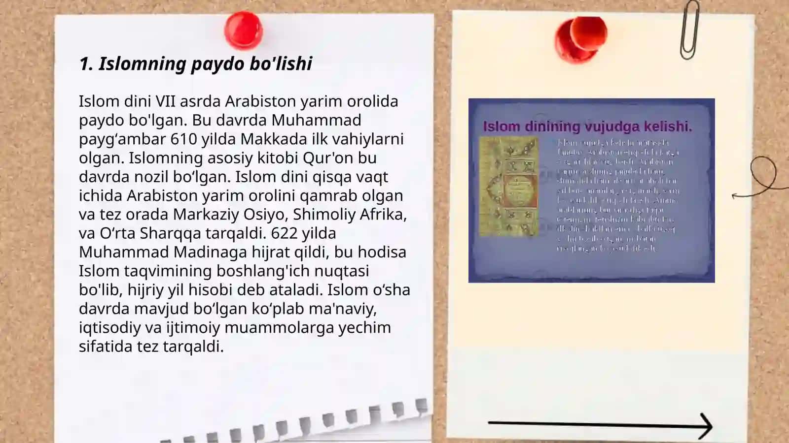 Islom dinining paydo boʻlishi aqidalari asosiy yoʻnalishlari taʼlimotlari va manbalari 3