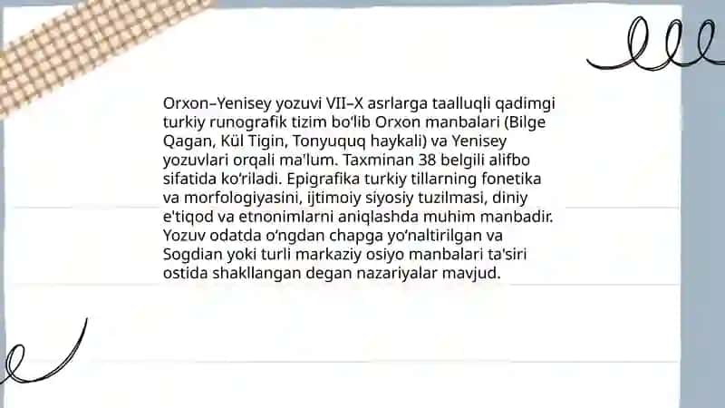 Orta Osiyo xalqlarining yozuv tarixi 3