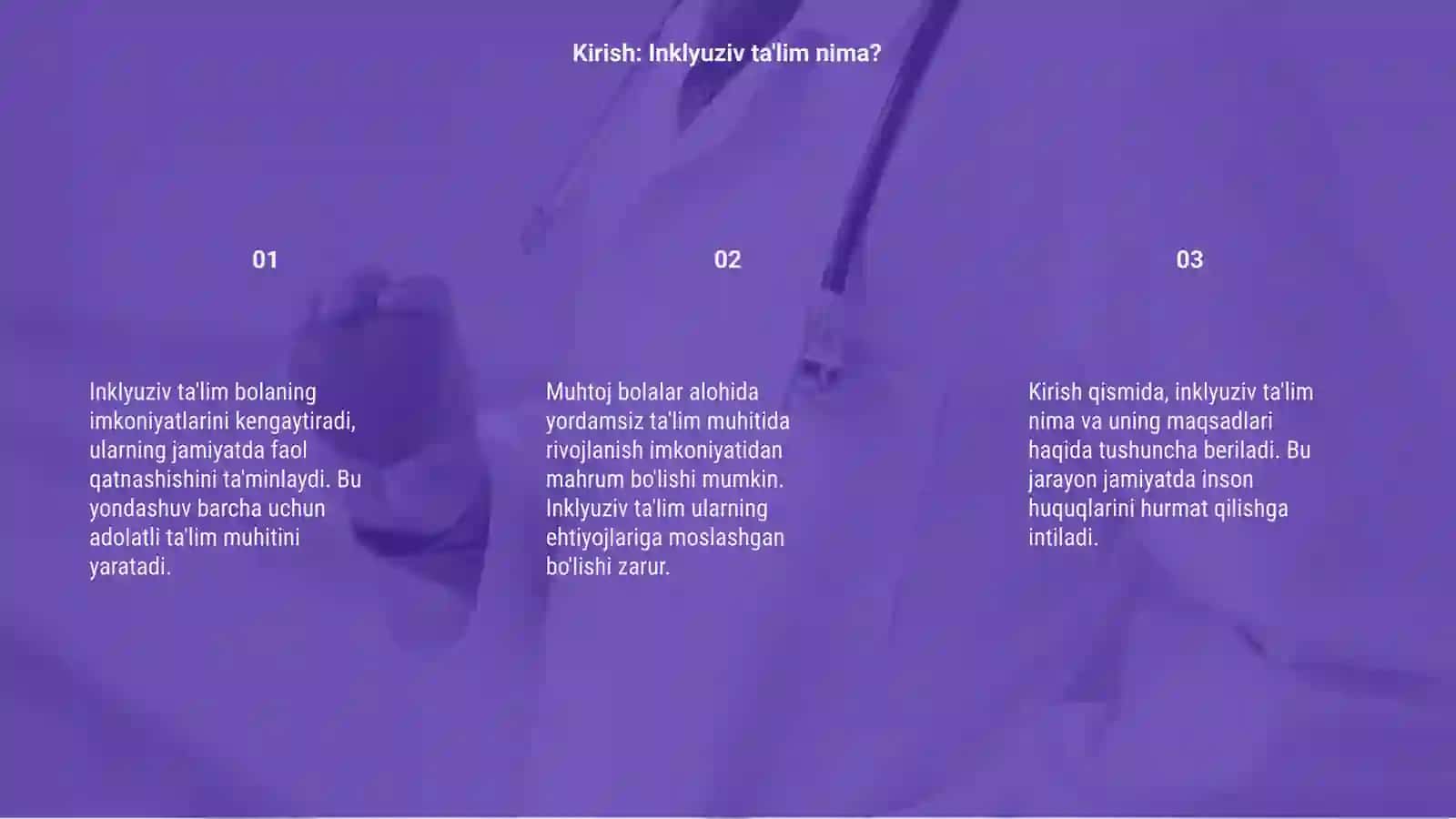 Chet elda alohida yordamga muhtoj bolalarning inklyuziv ta'limi 3