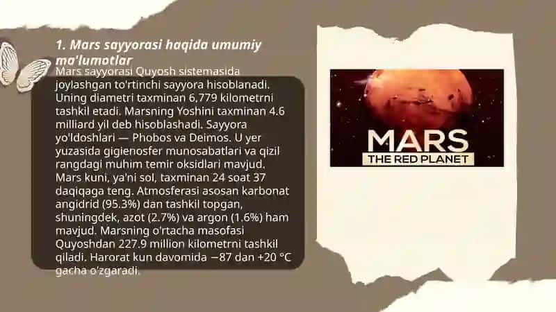 Mars Sayyorasi Tadqiqotlari 3