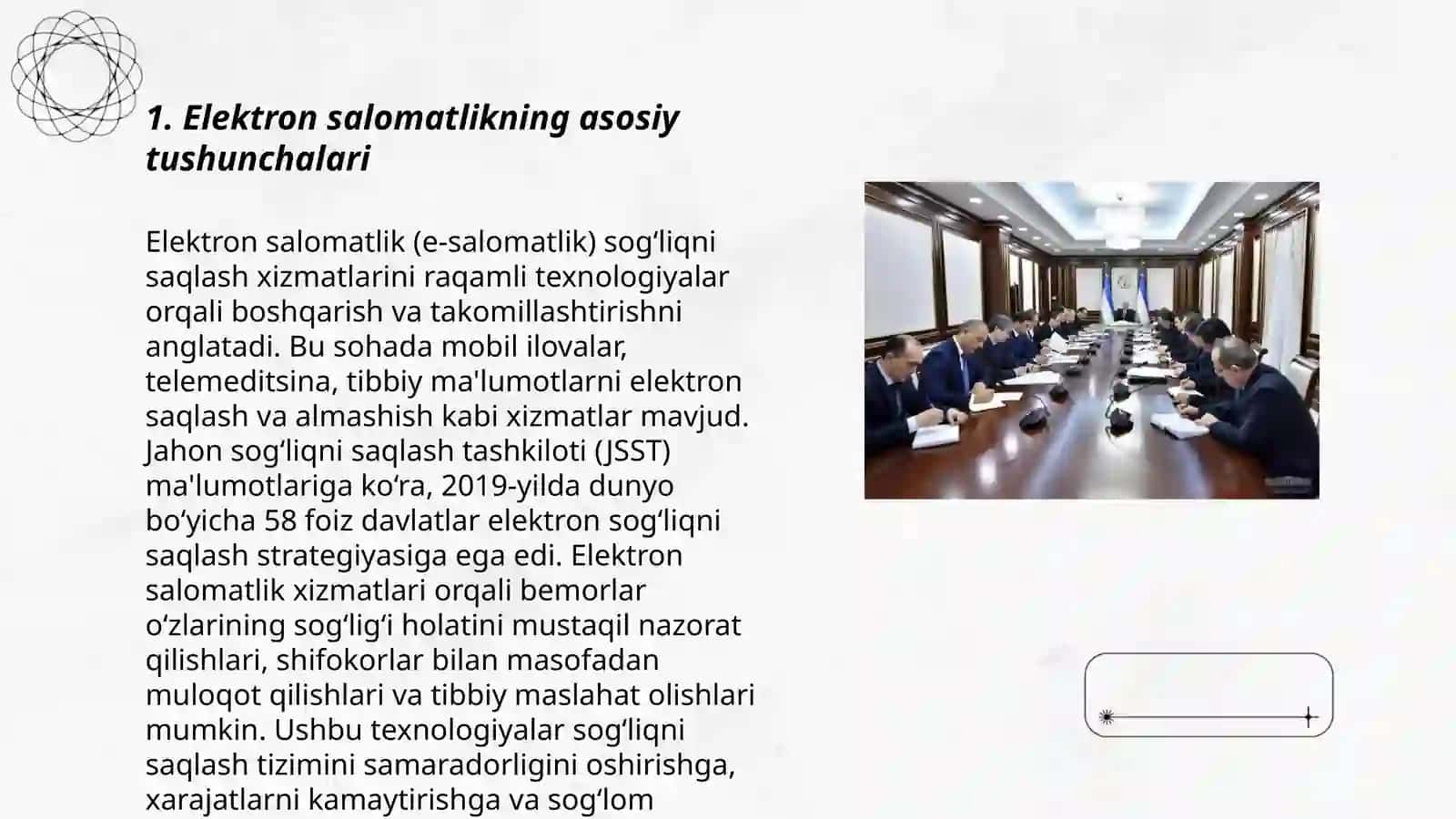 Xalqaro tarmoqlarda elektron salomatlik. Hamkorlik uchun yangi imkoniyatlar 3