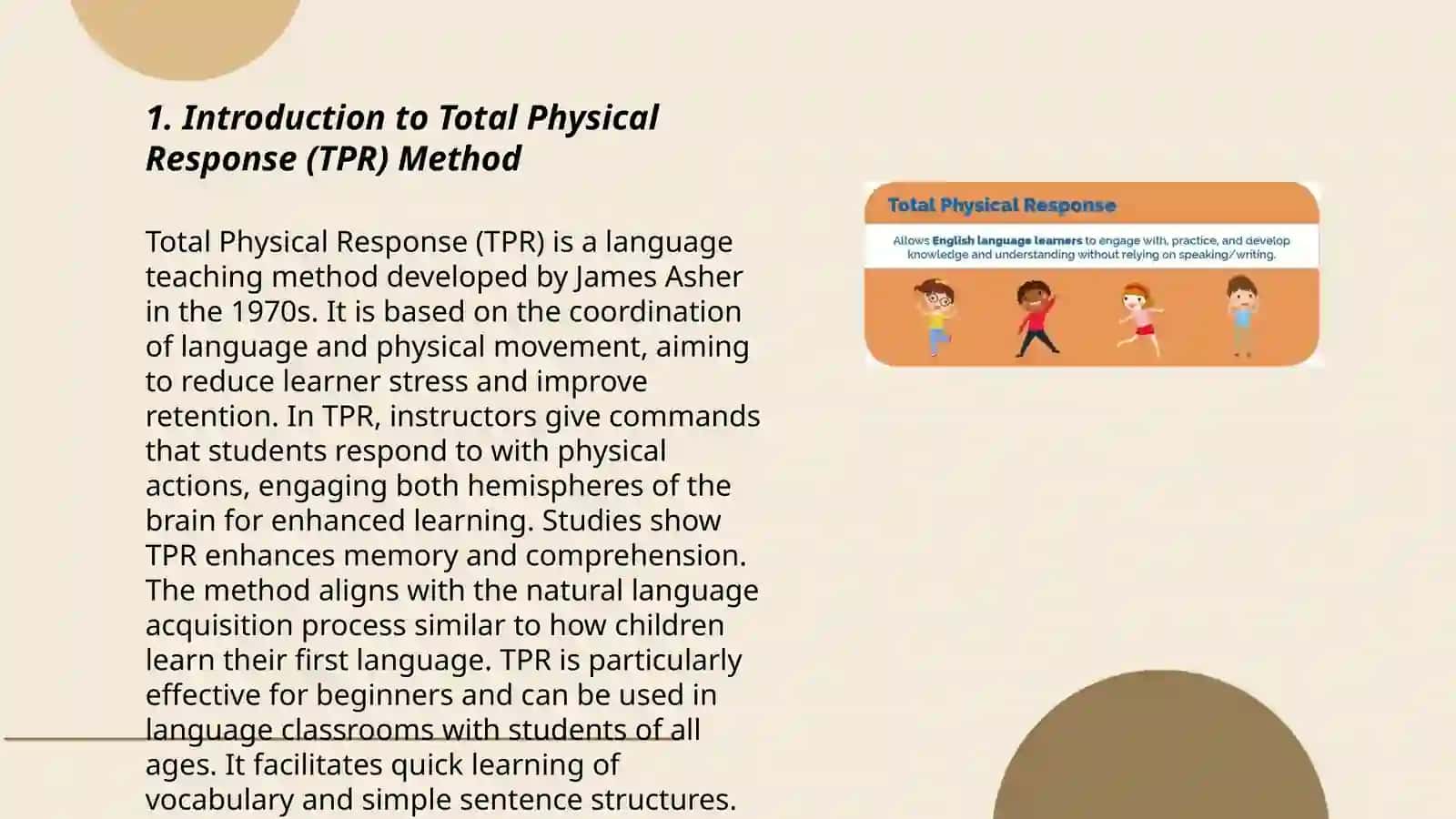 Total Physical Response (TPR) Method in Improving English Vocabulary Acquisition 3