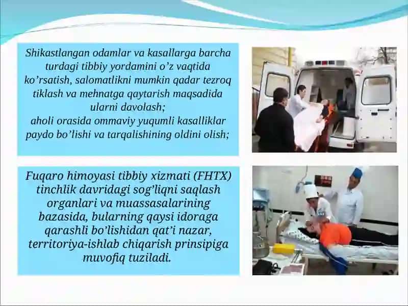 Shikastlangan o’choqlardan olib chiqilgan yarador bemorlarga birinchi yordam 3