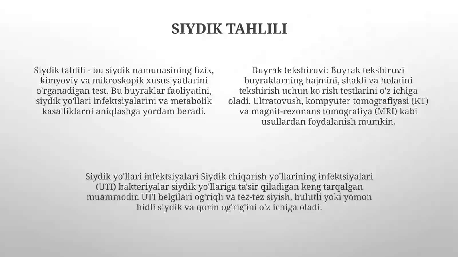 Buyrak Tekshirish Usullari 3