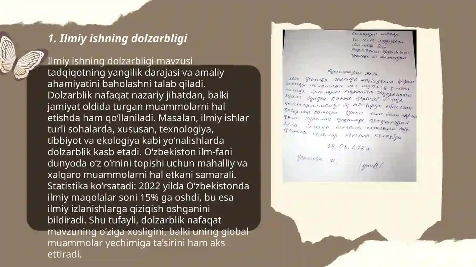 Ilmiy ishga taqriz namunasini yozish 3