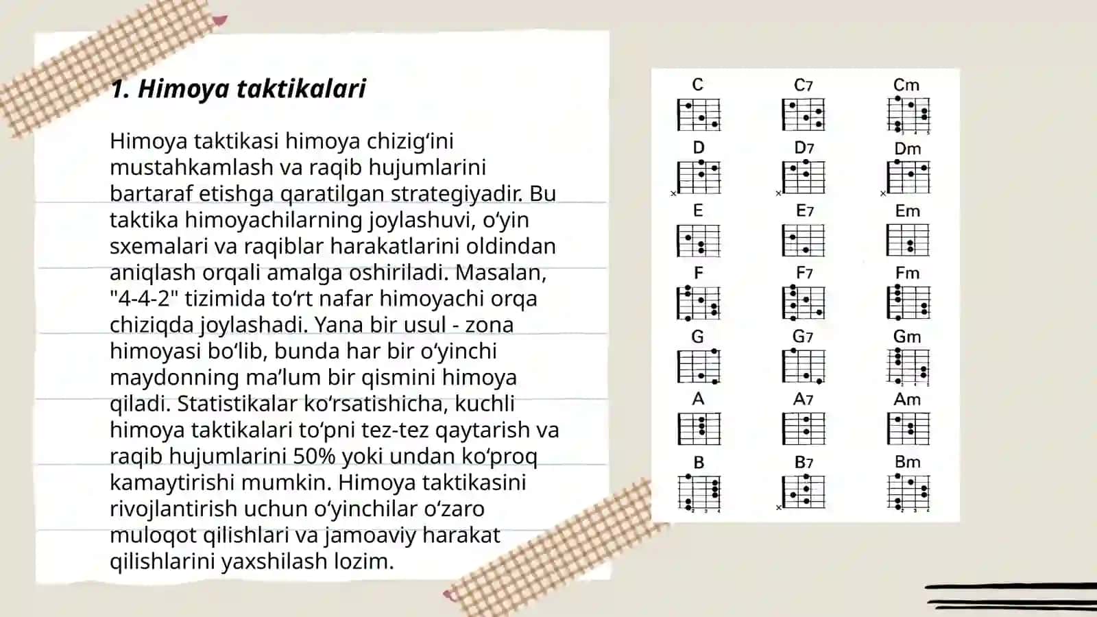 Ganbal oʻyin taktikasining tasnifi 3