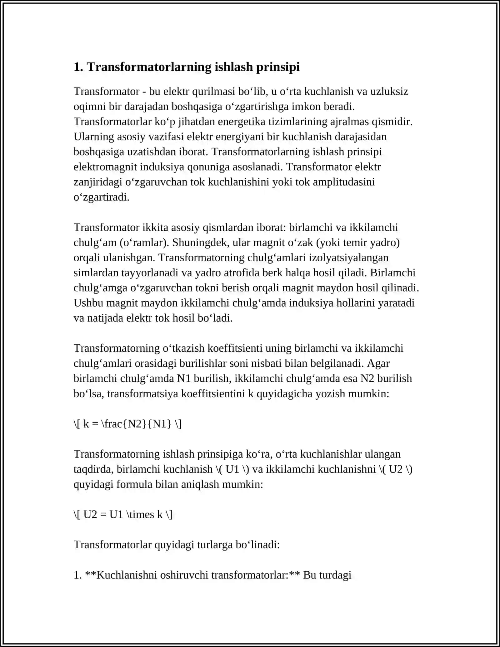 TRANSFORMATORLAR 3