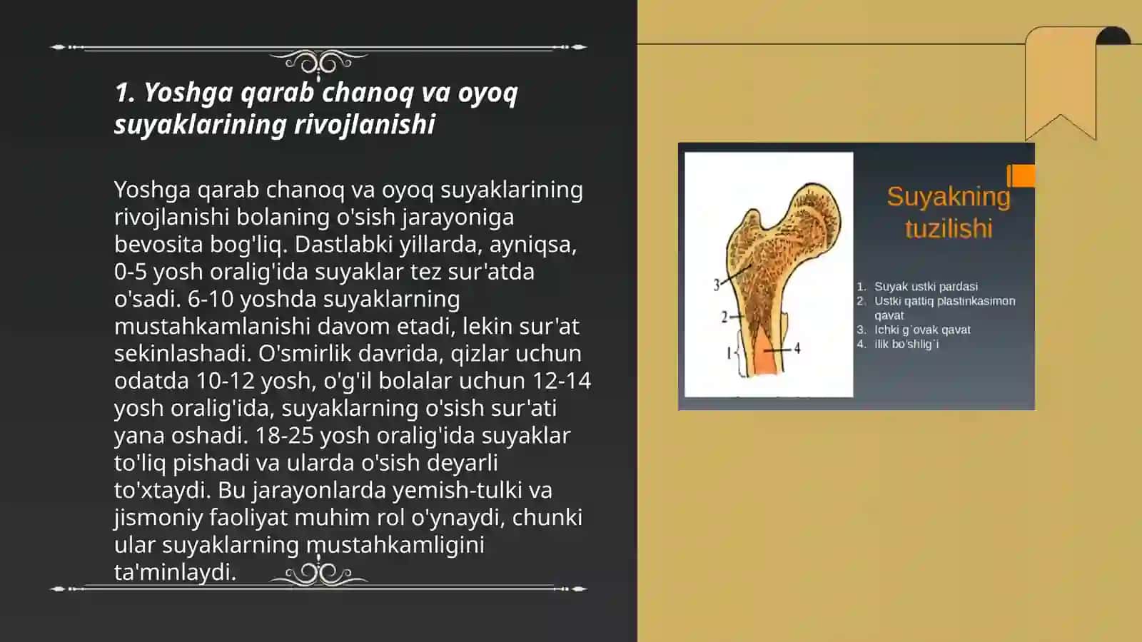 Chanoq va oyoq suyaklarining yoshga nisbatan xususiyatlari 3