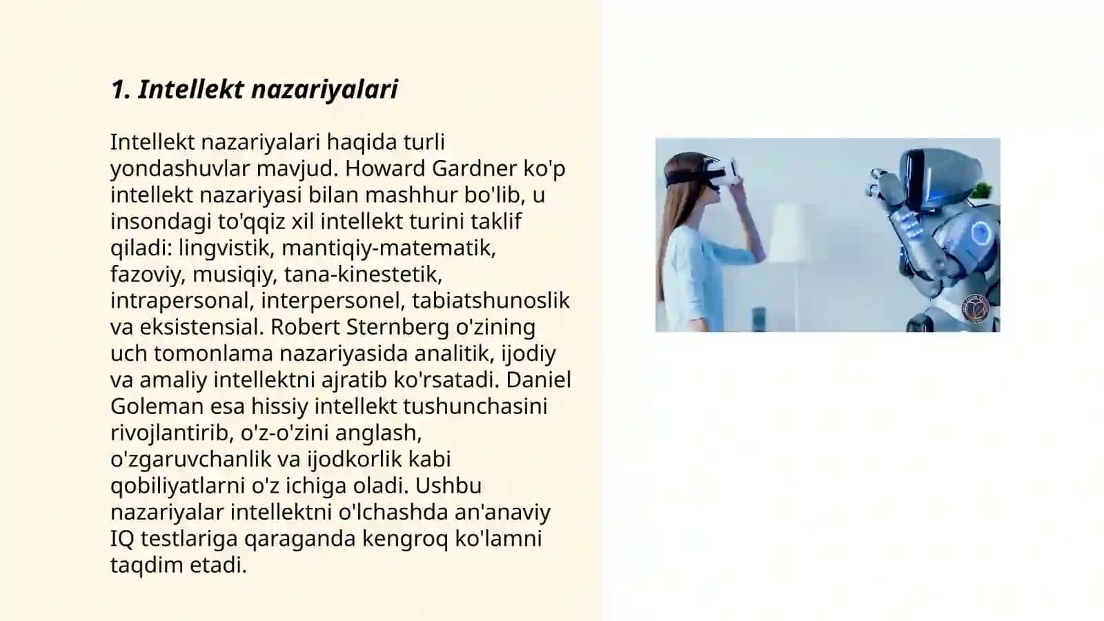 Intellekt va kreativlik nazaryalari 3