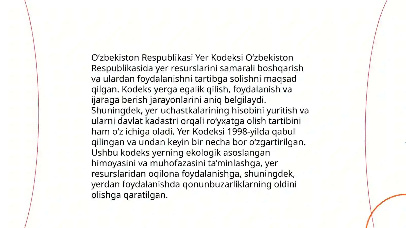 O'zbekiston Respublikasi Yer Kodeksi 3