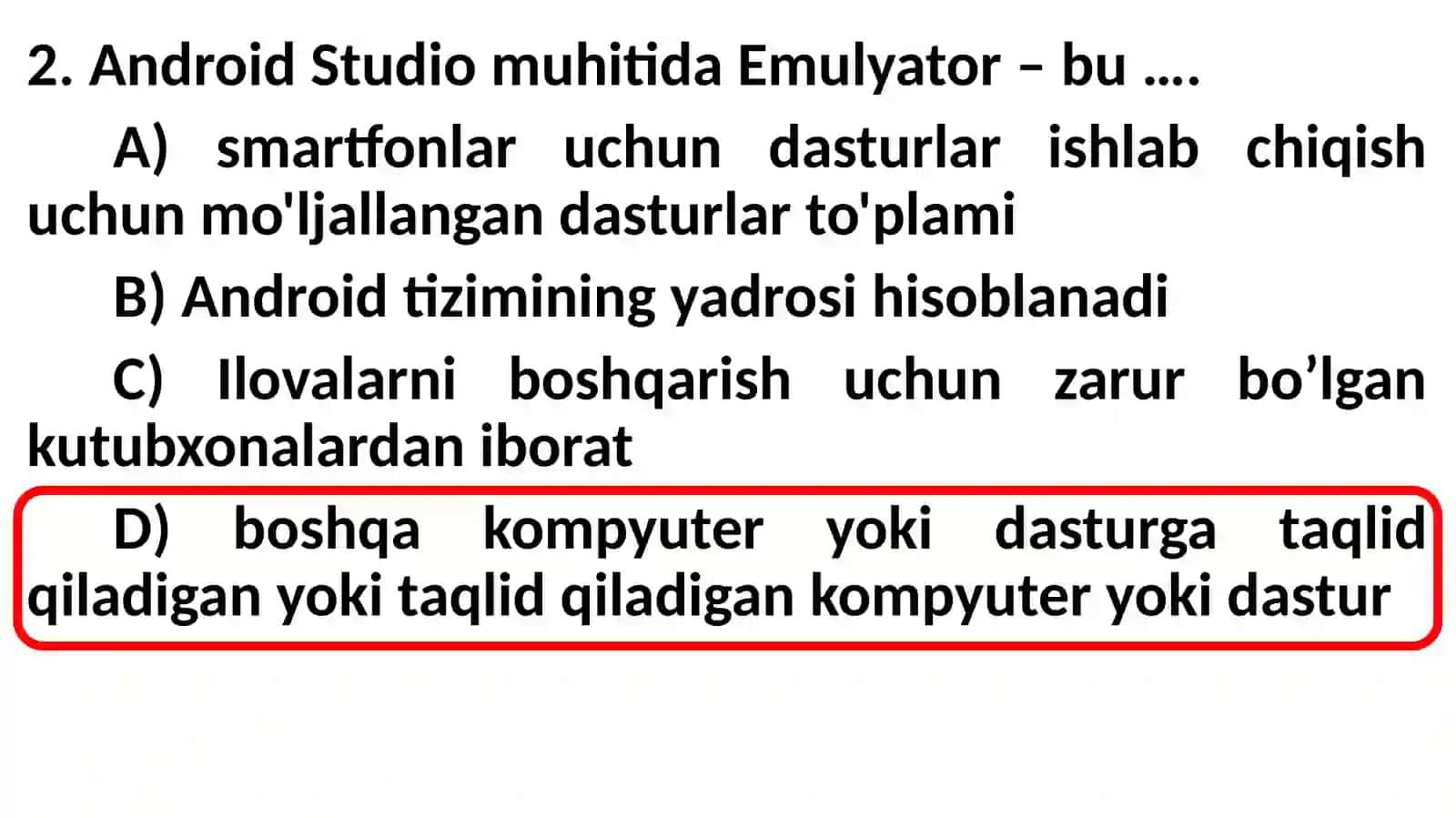 Javadasturlashtilining asosiy tushunchalari 3