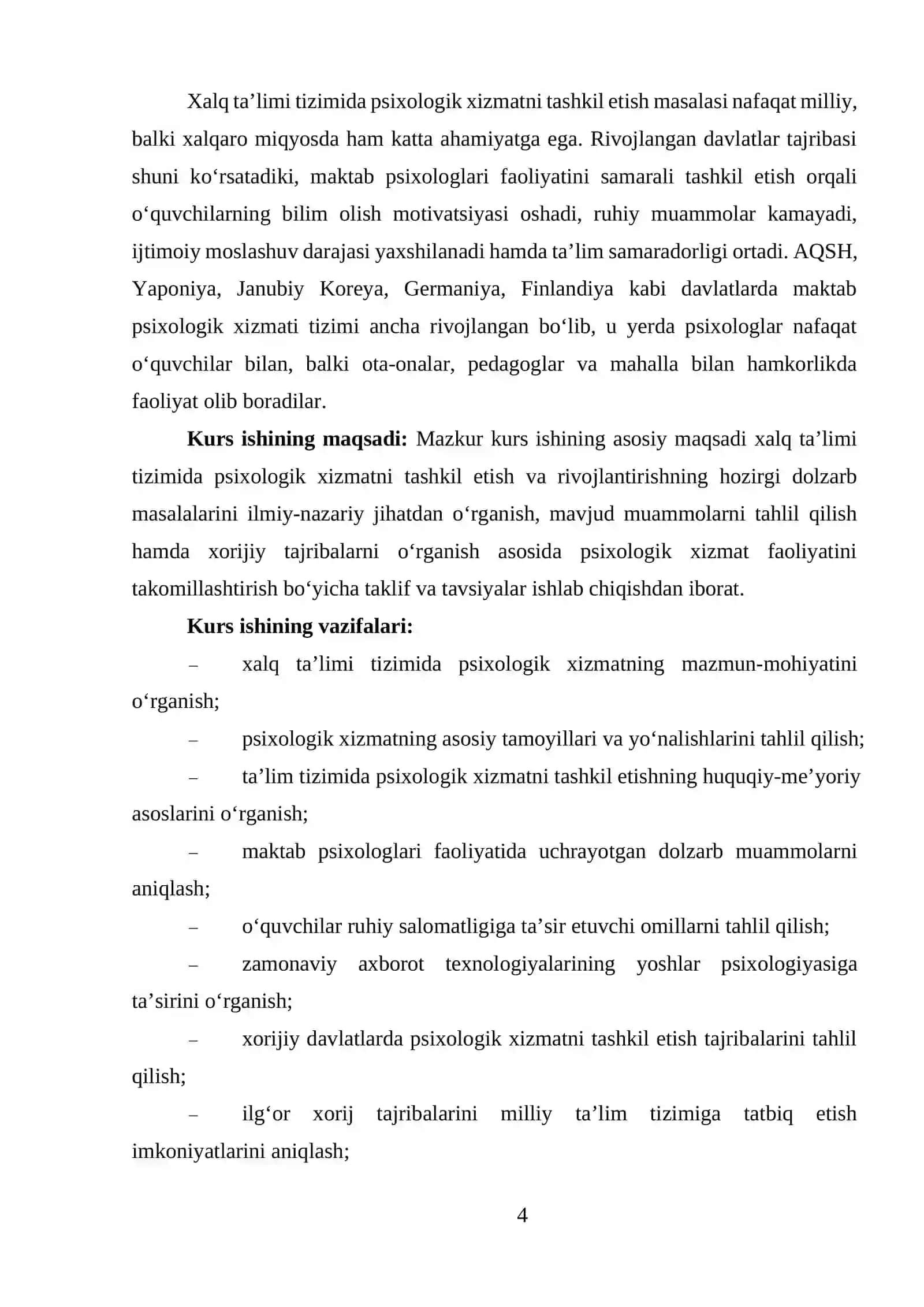 XALQ TA’LIMI TIZIMIDA PSIXOLOGIK XIZMATNI TASHKIL ETISH VA RIVOJLANTIRISHNING HOZIRGI DOLZARB MASALALARI VA XORIJ TAJRIBASI 3