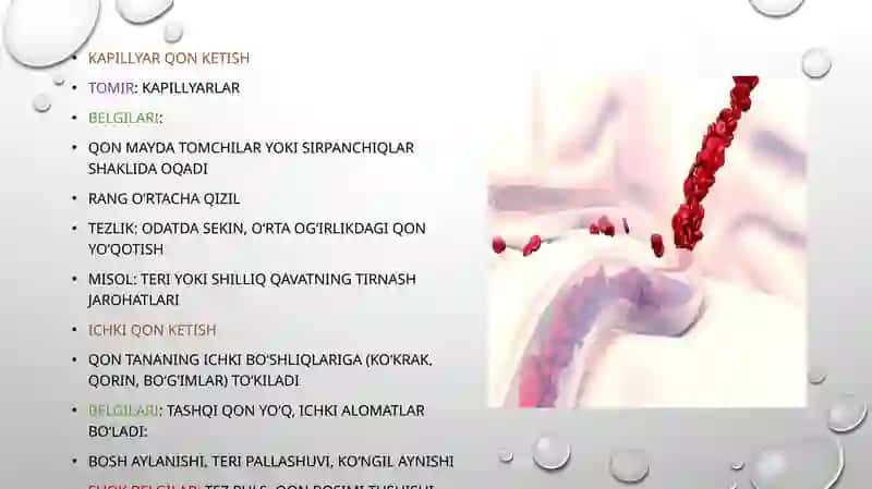 qon ketishni klinik belgilari.qon bosimi va pulni aniqlash.qon ivish fiziologiyasi va tizimi.Qon ivish faktorlarini normal koʻrsatgichlari 3