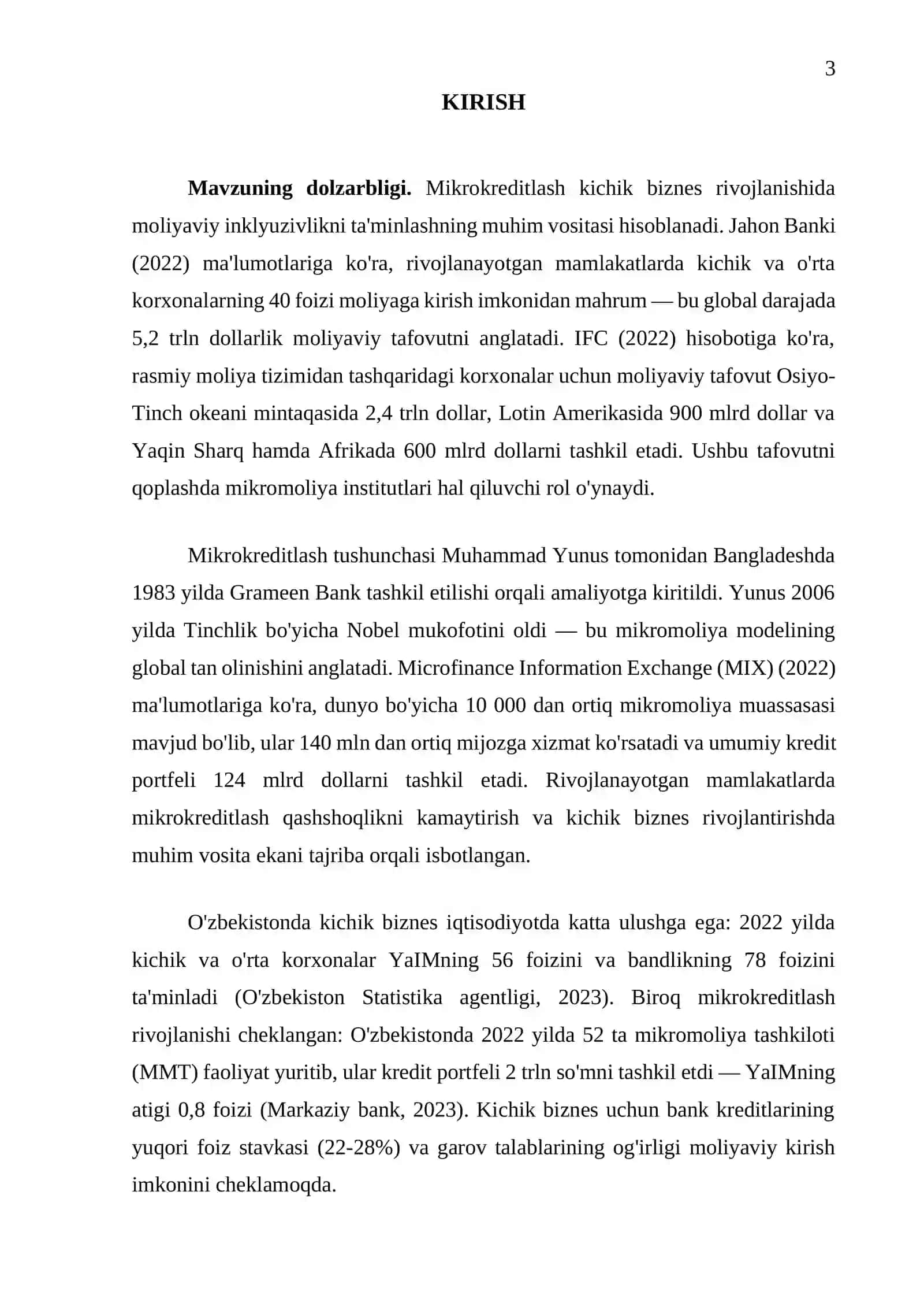 Mikrokreditlash va kichik biznesni rivojlantirish 3
