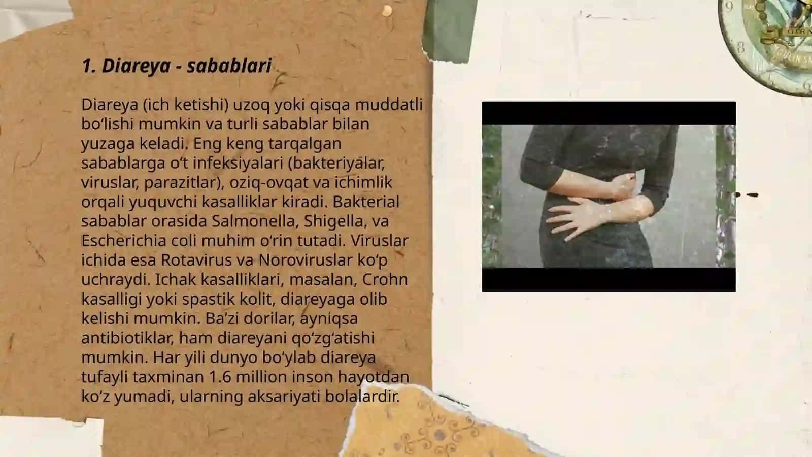 Diareya - kasallik belgilari,diagnostika va davolash 3