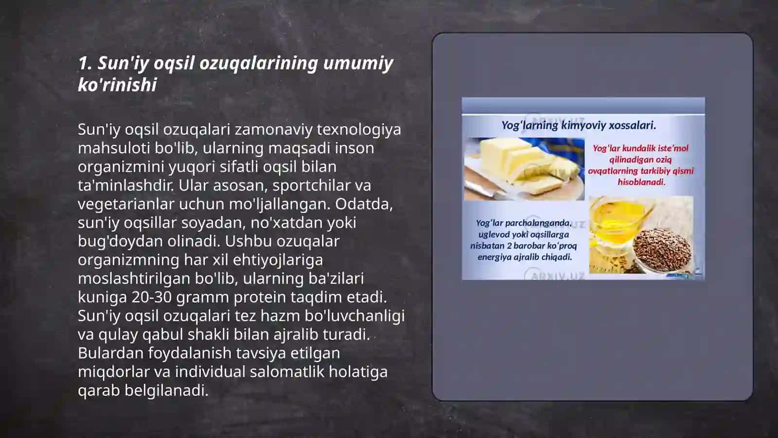 Sun'iy oqsil ozuqa moddalarining ishlab chiqarilishi va kelgusidagi imkoniyatlar 3