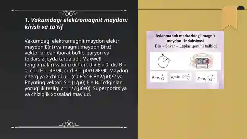 Elektro magnit maydon 3