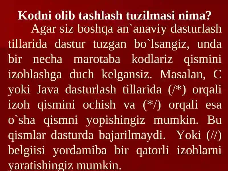 MA`RUZA-15KODLARNI OLIB TASHLASH STRUKTURALARI 3