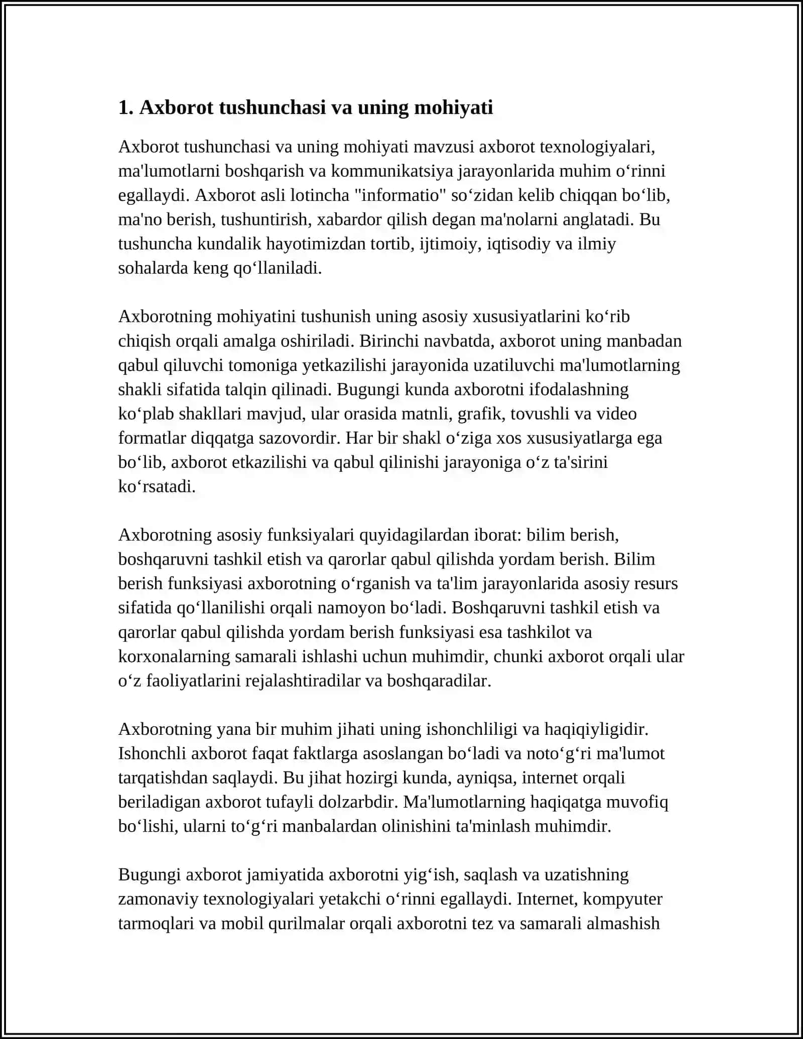 AXBOROTLARNING KOMPYUTERDA TASVIRLANISHI 3