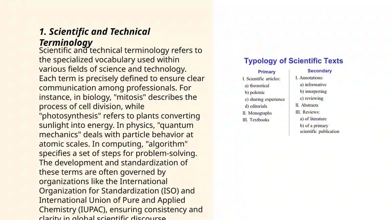 Translating scientific and technical texts 3