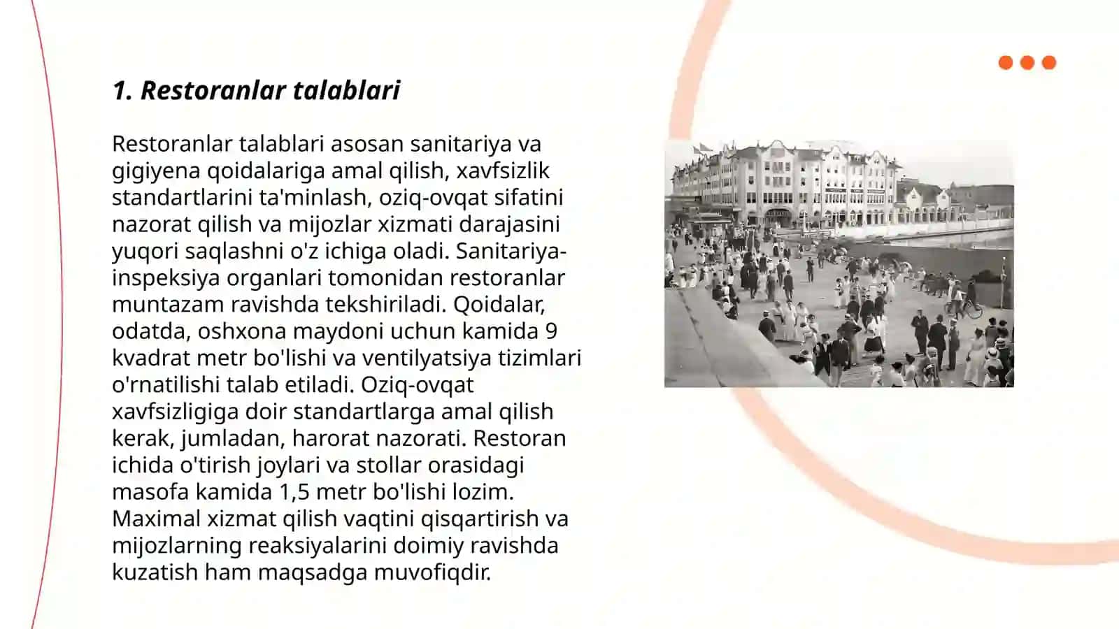 Turizmda ovqatlantirish xizmatlari 3