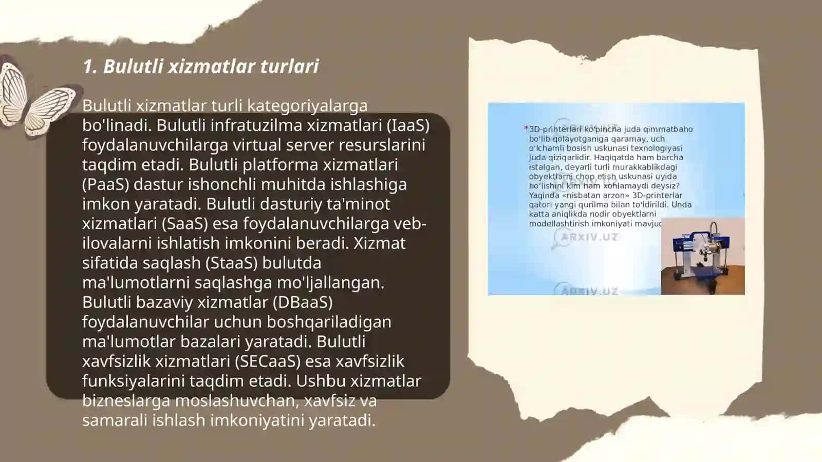Bulutli texnologiyalar va ular bilan ishlash 3