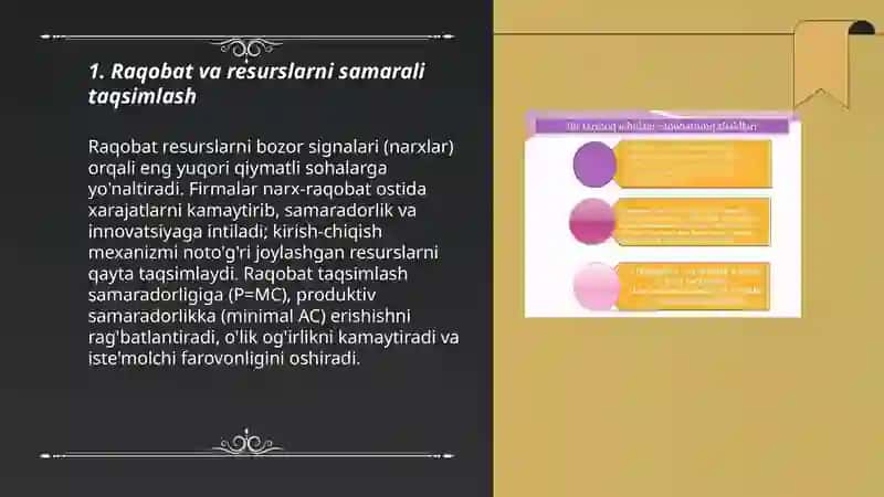 Raqobat muhitining iqtisodiy samaradorlikka ta'siri 3