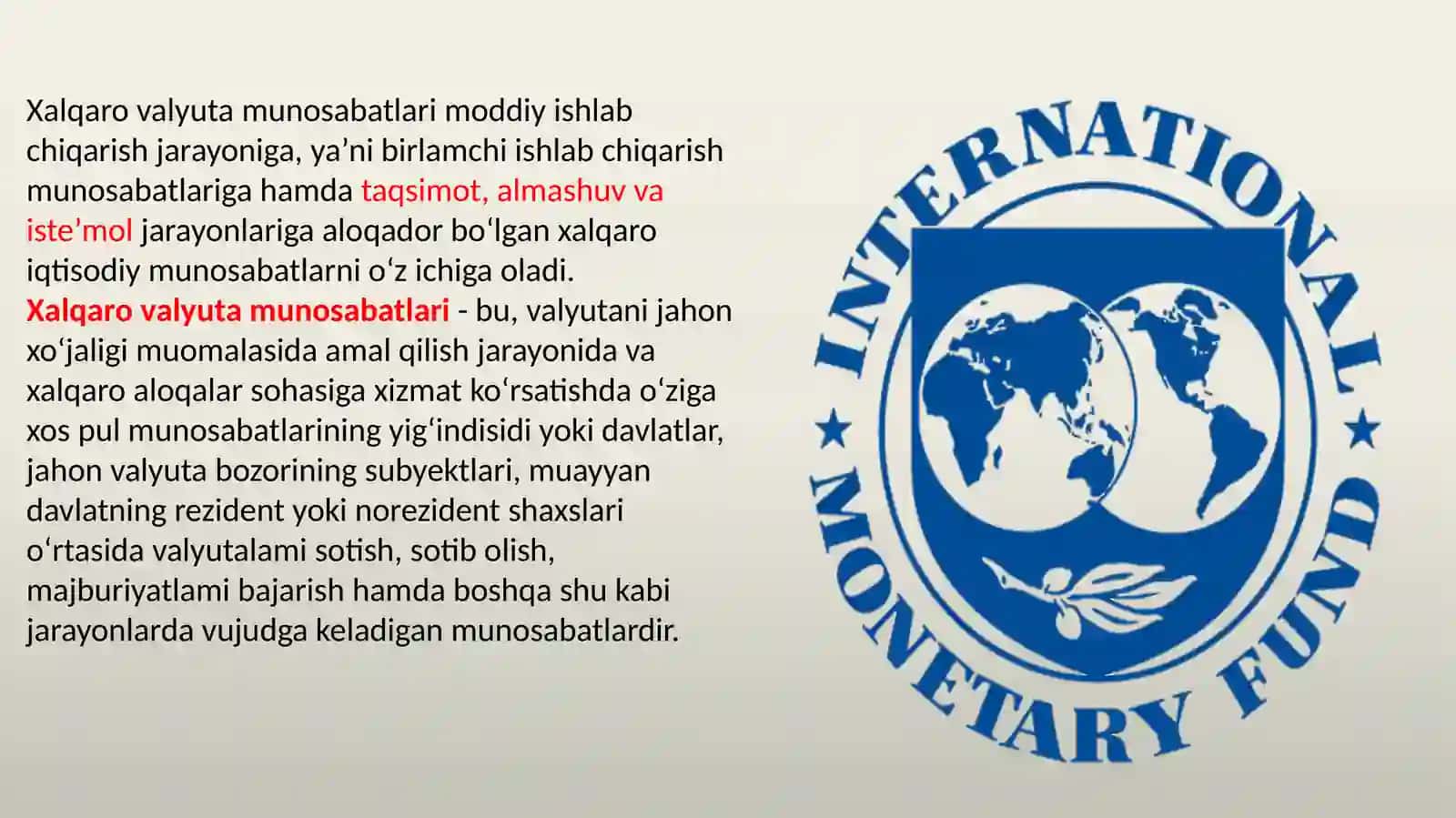 Xalqaro valyuta munosabatlarining milliy iqtisodiyotga ta’siri 3