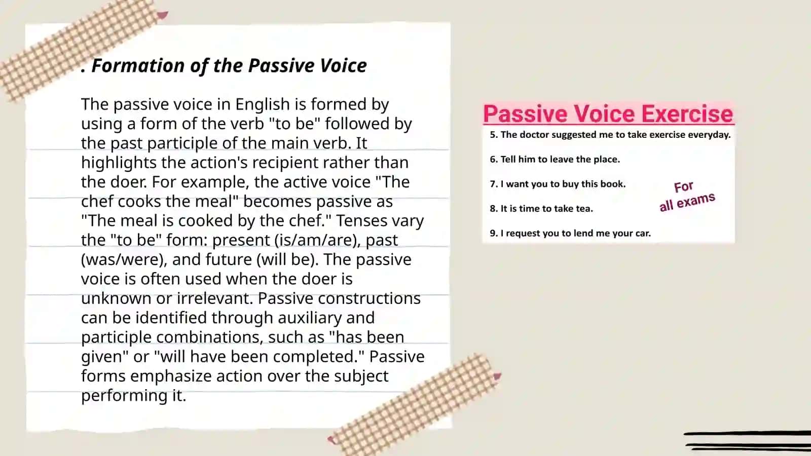 Passive voice 3