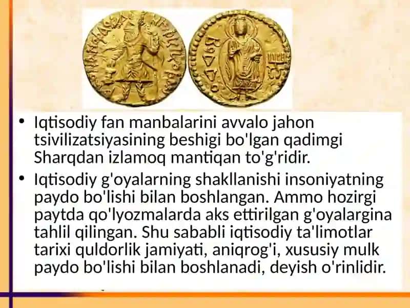 Qadimgi sharqdagi iqtisodiy g’oyalar 3