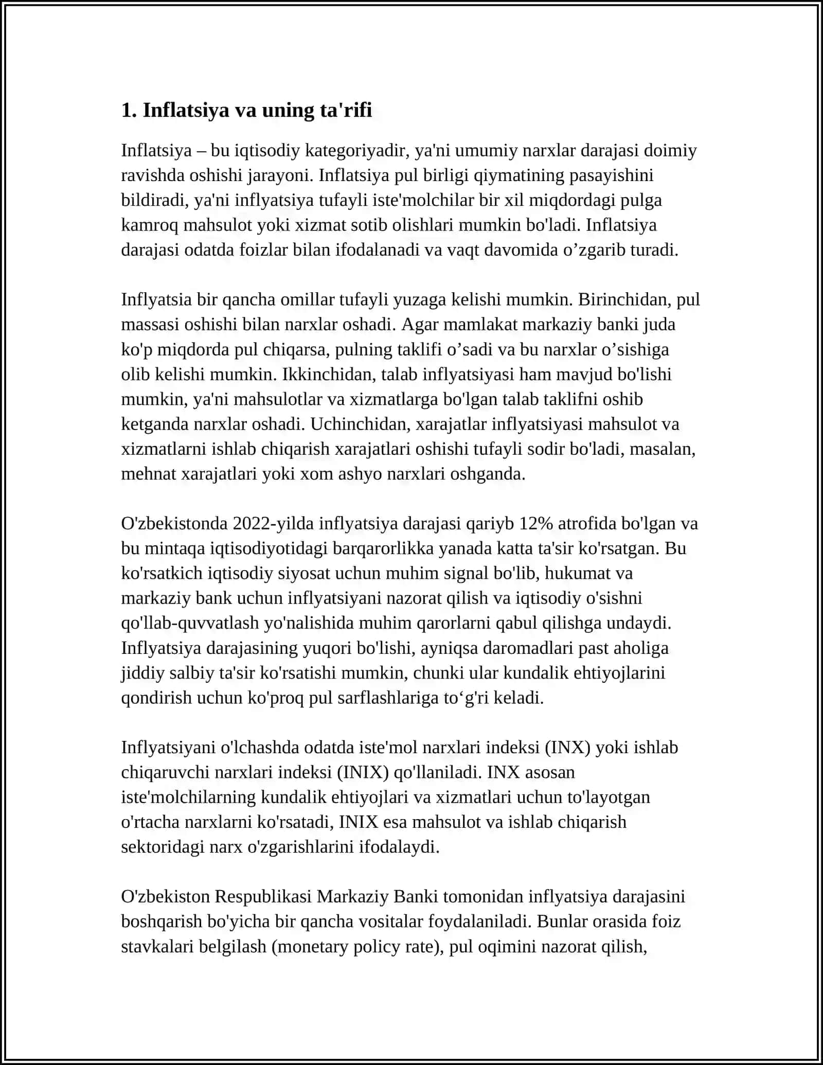 MOLIYAVIY HISOB-KITOBLARDA INFLYATSIYANI HISOBGA OLISH 3