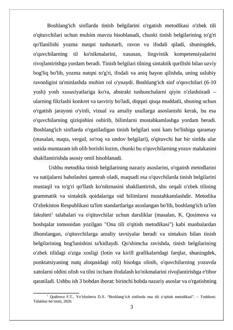Boshlang‘ich sinflarda tinish belgilarini o‘rgatish metodikasi 3