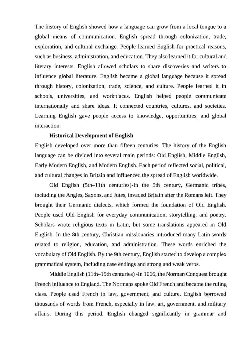 The Role of English asa global Language, past simple tense 3