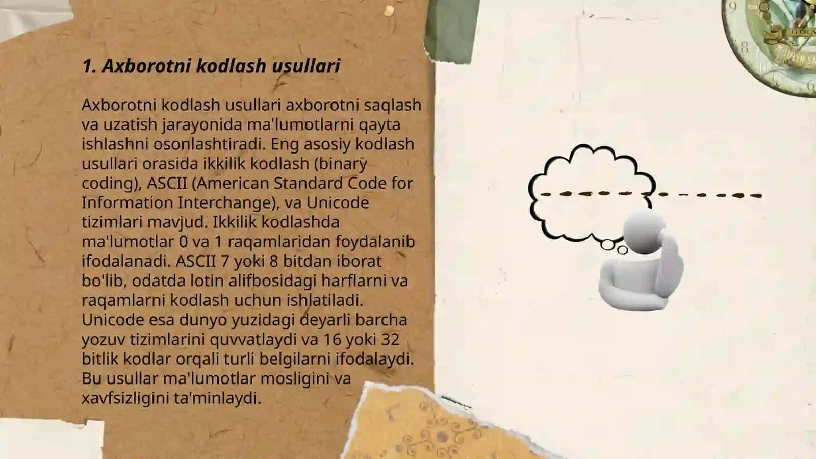 Axborotni kodlash usullari 3