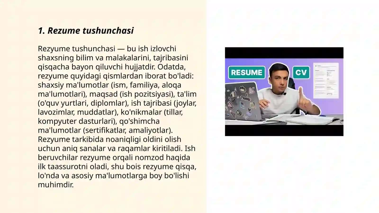 Rezume va uning turlari 3