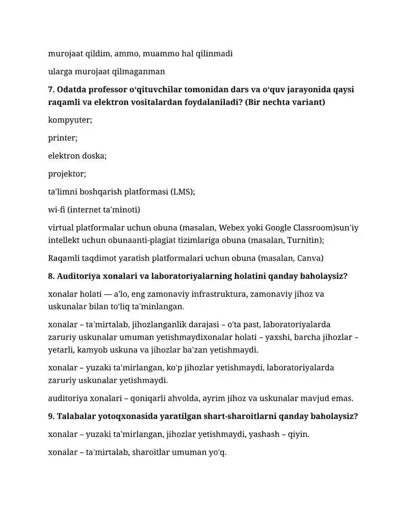 Oliy ta'lim tashkilotida ta'lim sifatini baholash 3