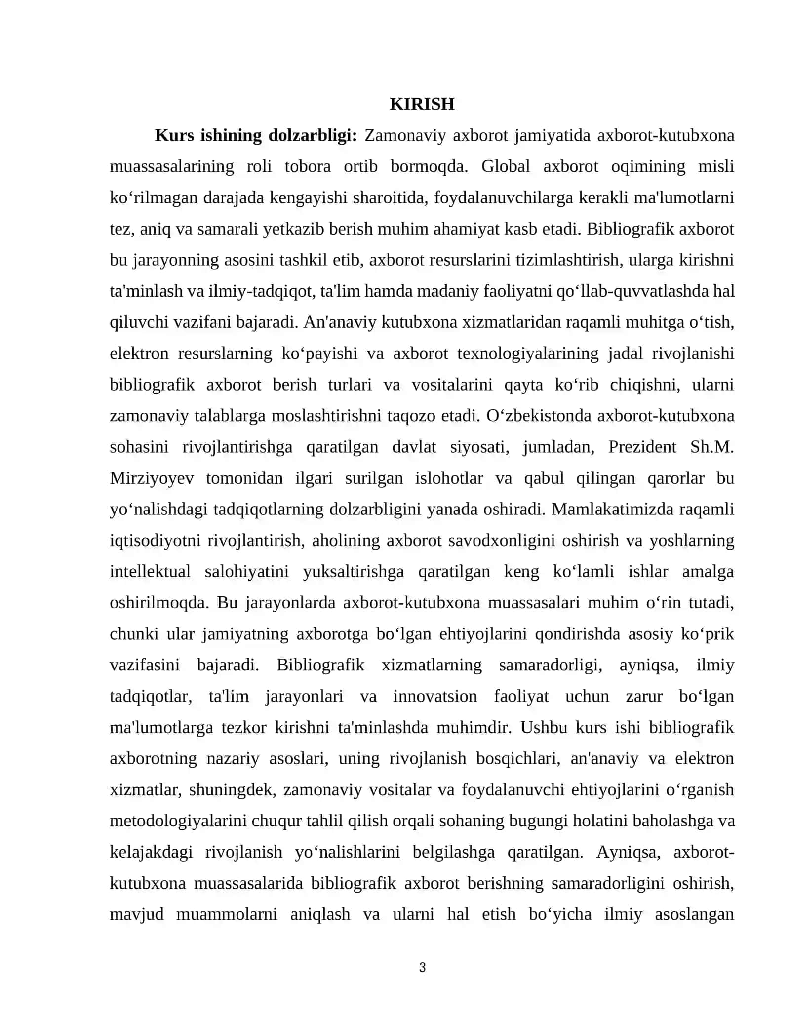 AXBOROT KUTUBXONA MUASSASALARIDA BIBLIOGRAFIK AXBOROT BERISH TURLARI VA VOSITALARI 3