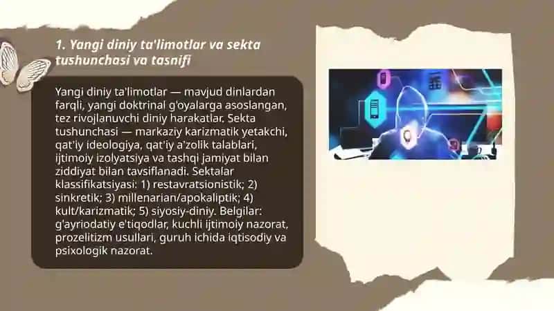 Yangi diniy ta'limotlar va sektalar 3