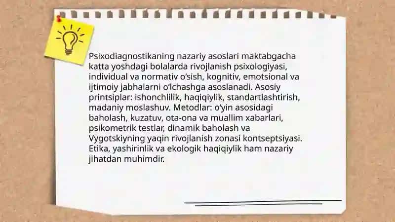Maktabgacha katta yoshdagi bolalar pisixadignostikasi o’ziga xosligi 3
