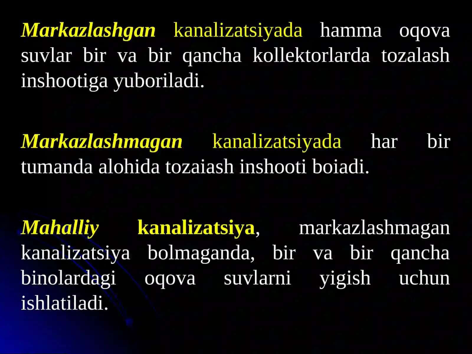 Markazlashtirilgan oqava suvlarni oqizish tizimlarining turlari 3