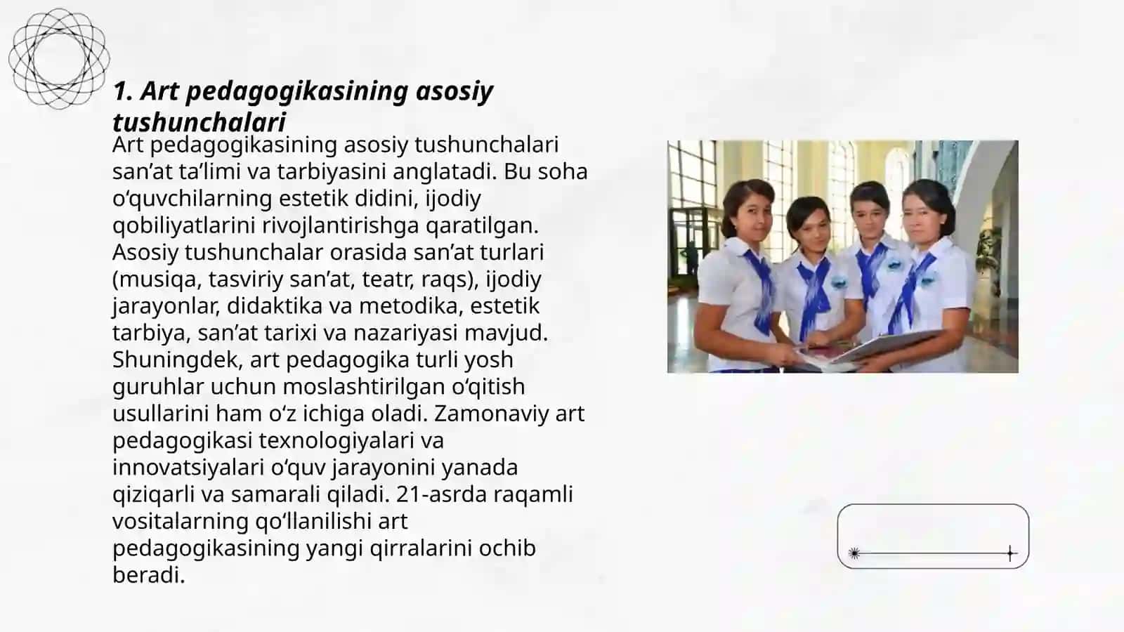 Art pedagogikasining asosiy tushunchalari 3