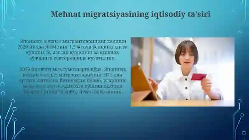 Yaponiya ishchi kuchi migratsiyasi va migratsiya jarayonlaridagi muammolar tahlili 3