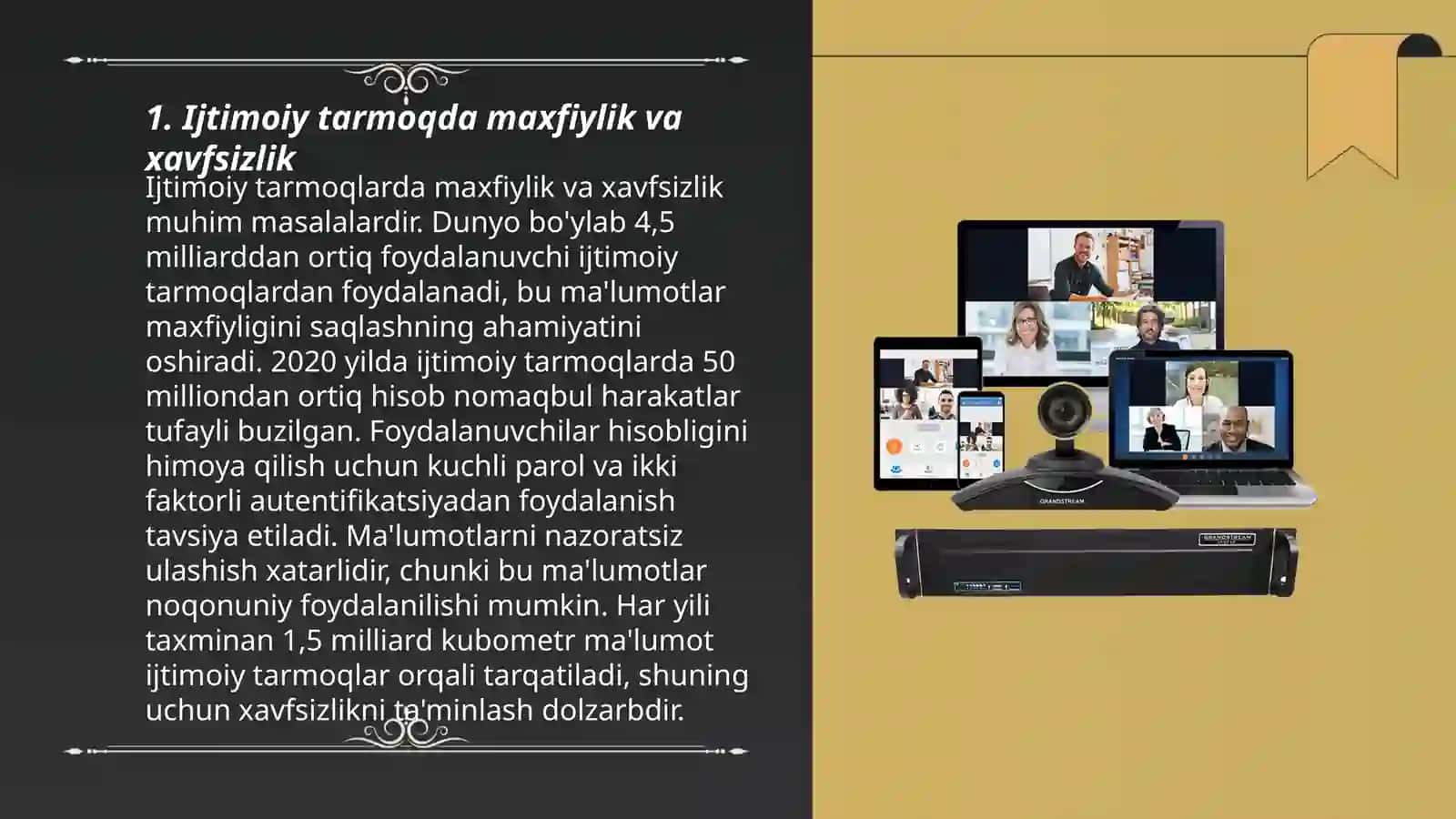 Ijtimoiy tarmoq. Videokonferensiya 3
