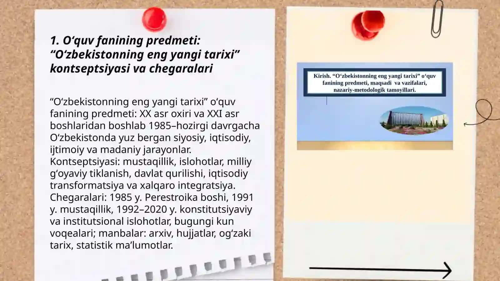 Oʻzbekistonting eng yangi tarixi oʻquv fanining predmeti maqsadi va vazifalari nazariy metodologik tamoyillari 3