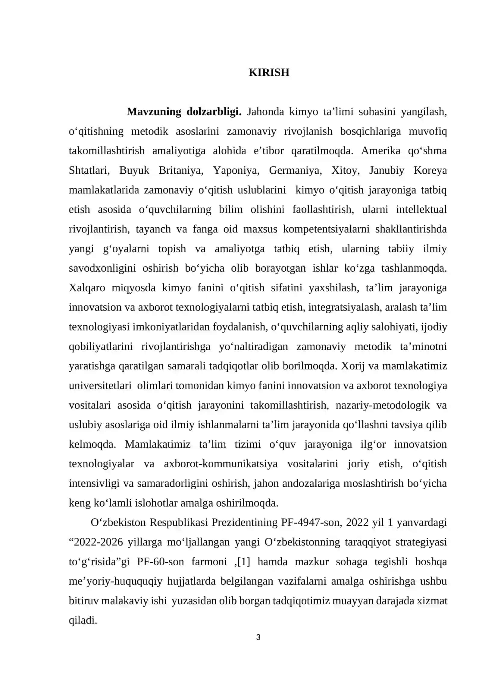 8-SINF KIMYО DАRSLАRIDА FАNLАRАRО KОMPETENTSIYАLАRNI SHАKLLАNTIRISH METОDIKАSI 3