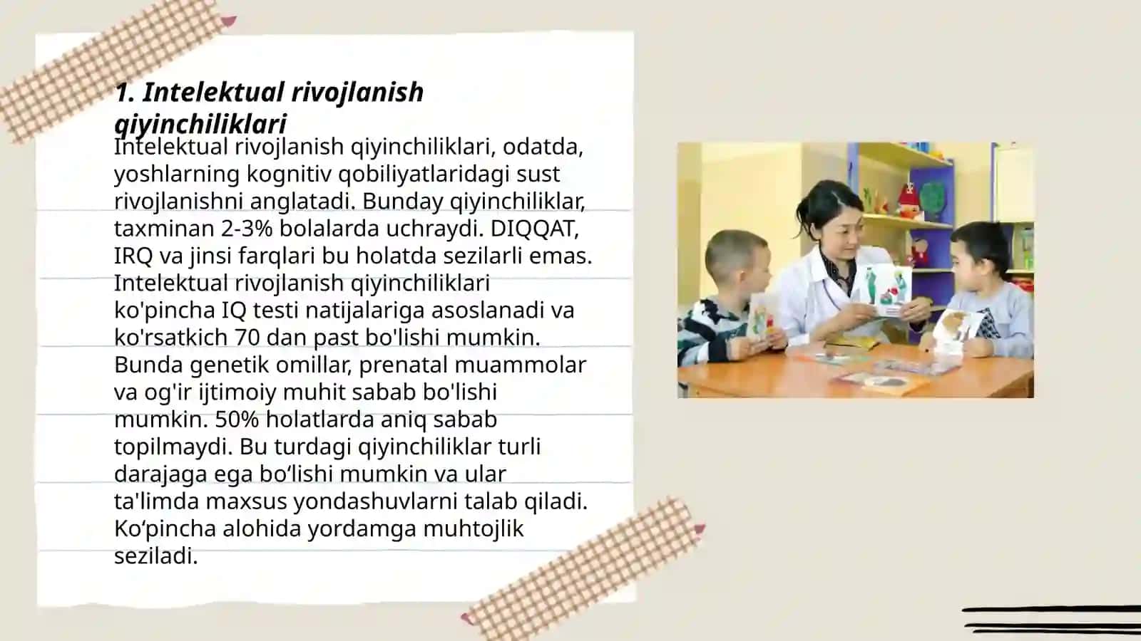 Intelekti va eshitishi buzulgan bolalar 3