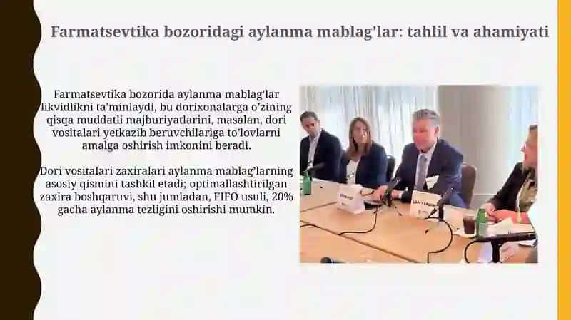 Farmatsevtika bozorida aylanma mablag'larni boshqarishning asosiy tendentsiyalari 3