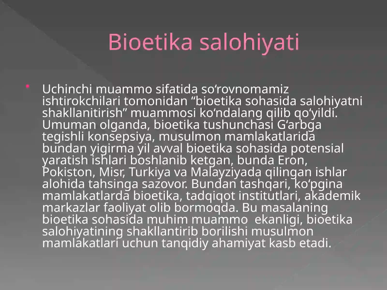 Biotibbiy etikaning prinsiplari va qoidalari 3