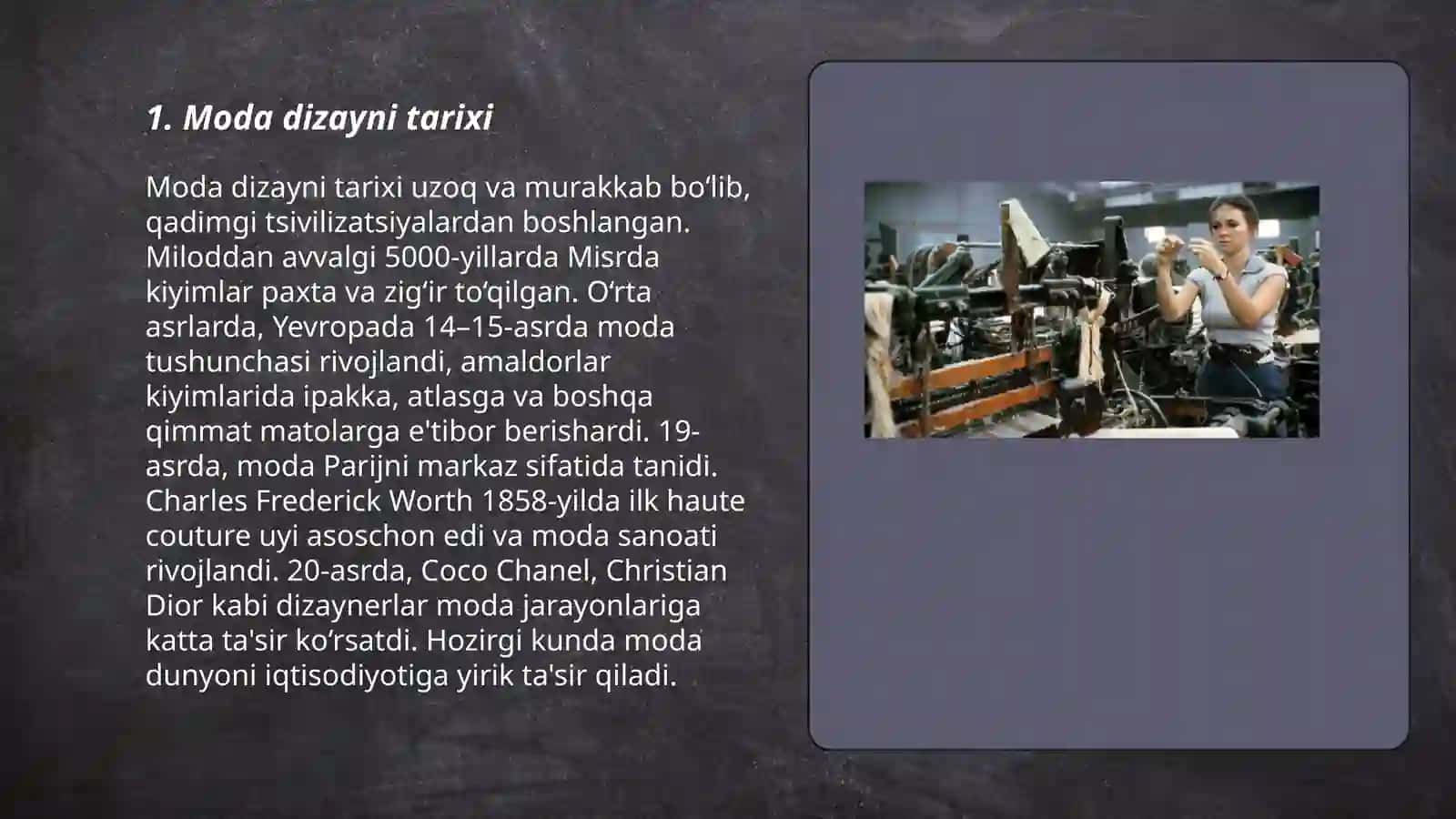 Moda dizayni tarixi 3