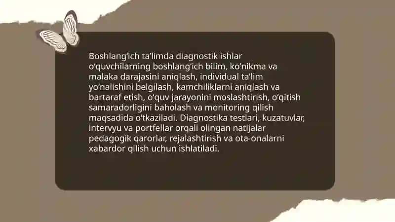 Boshlangʻich taʼlimda oʻquvchilarning bilim, koʻnikma va malakalarni tashxis etish 3